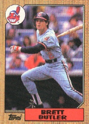 1987 Topps Baseball Cards      723     Brett Butler